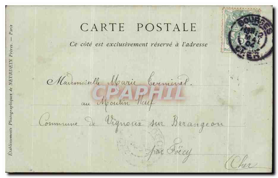 Château de Meillant — La Salle à Manger — Collections ND Phot, n°39 — Rückseite
