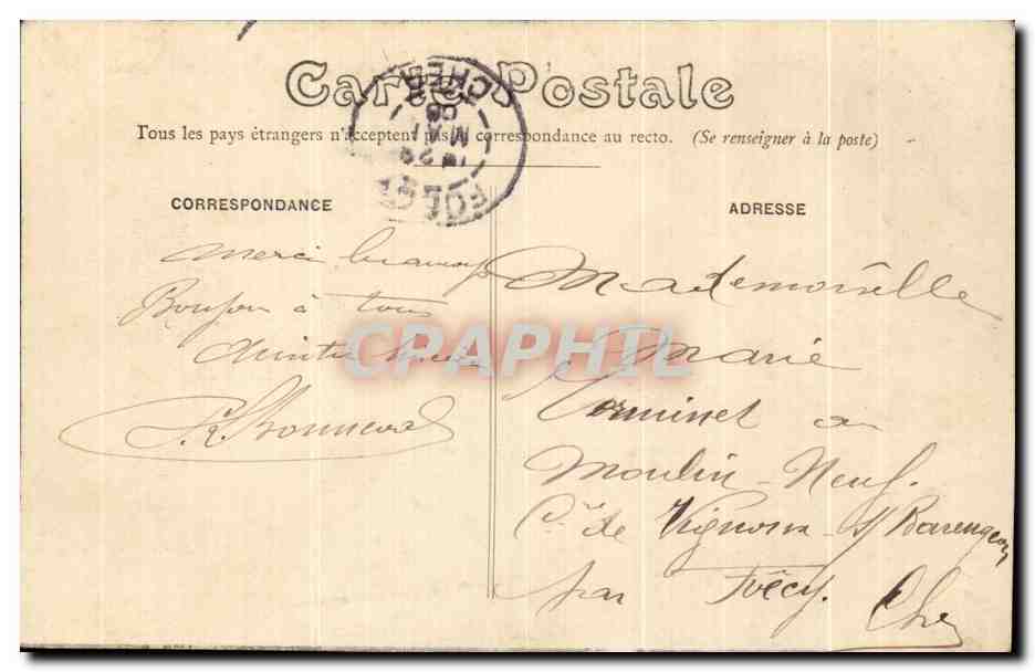 CPA Bourges Le Palais Jacques Coeur a vol d'oiseau — Rückseite