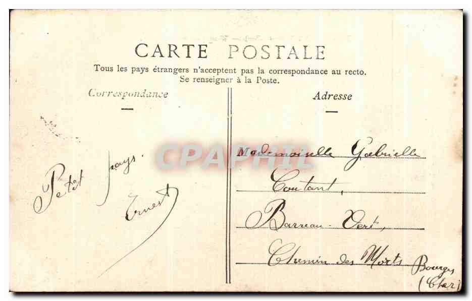 CPA Theillay Vue panoramique Vache Enfant — Rückseite