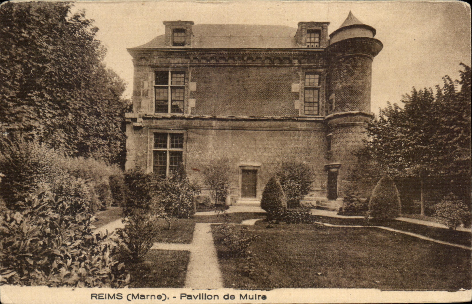 CPA Reims Pavillon de Muire