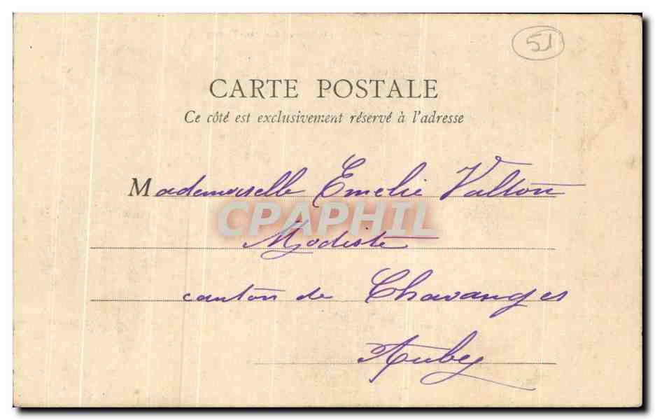 CPA Chalons Sur Marne Le temple Protestant — Verso