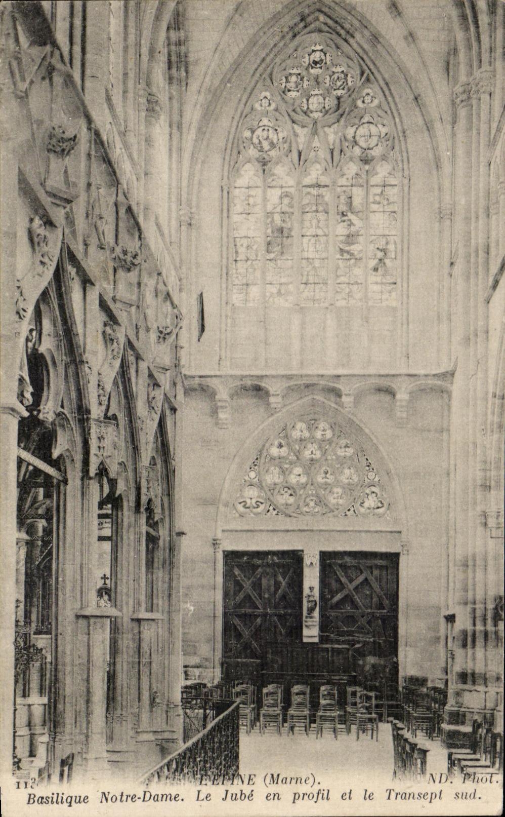 CPA Lepine Basilique Notre Dame Le Jube En Profil et le Transept Sud