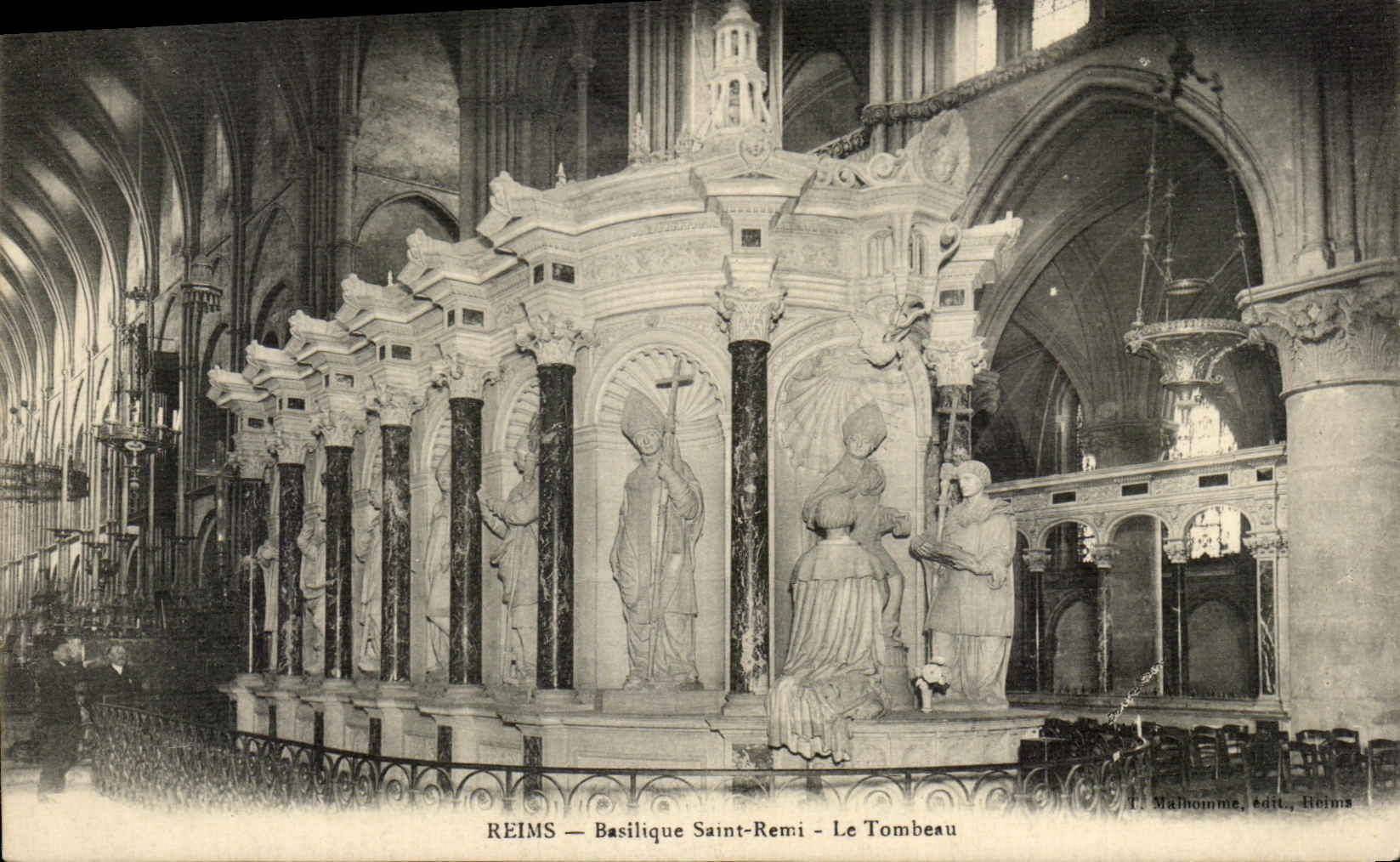 Reims — Basilique Saint-Remi — Le Tombeau — T. Malhomme, édit., Reims
