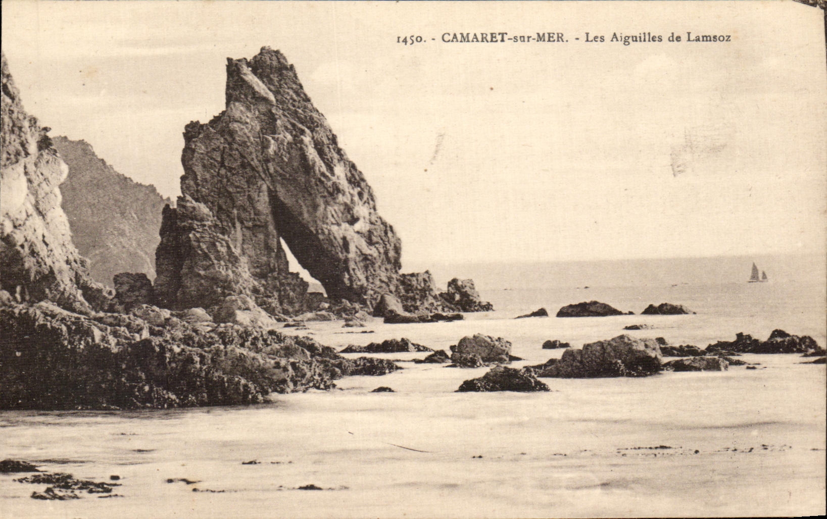 CPA Camaret sur Mer Les Aiguilles de Lamsoz
