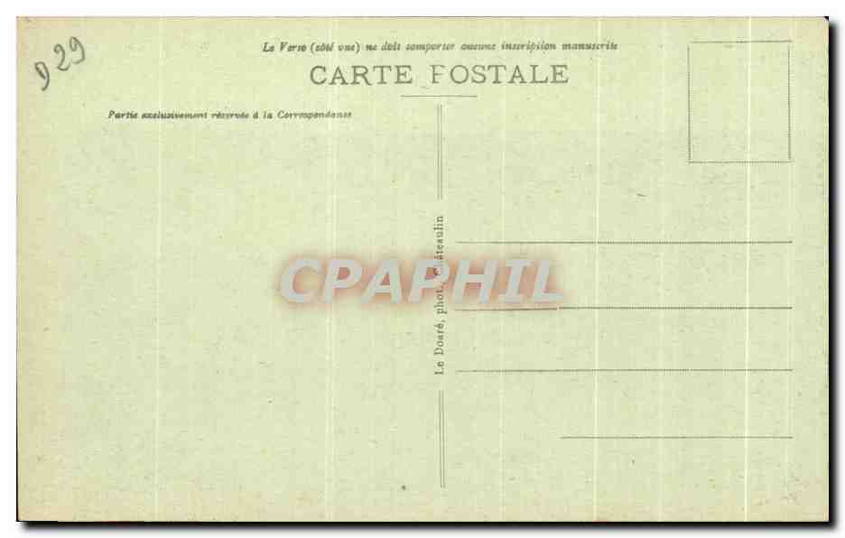 CPA Camaret sur Mer Pointe de Penhir Le Grand et le Petit Dahouet — Rückseite