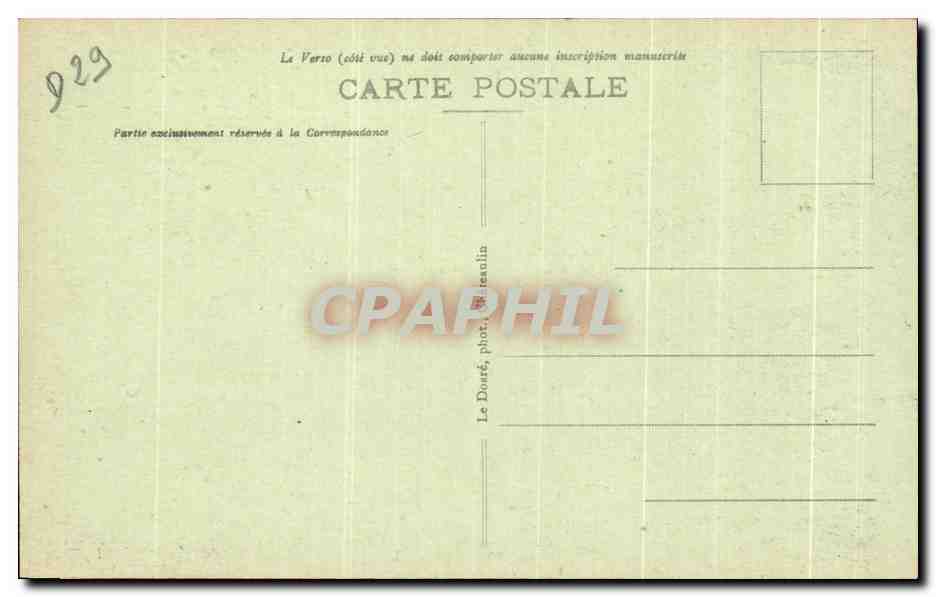 CPA Camaret sur Mer Pointe de Penhir Vue de la Salle Verte — Rückseite