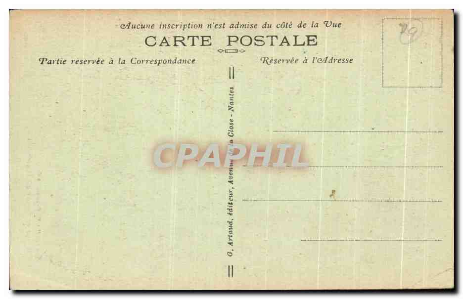 CPA Camaret sur Mer Rochers Falaises a la Pointe du Toulinguet — Rückseite