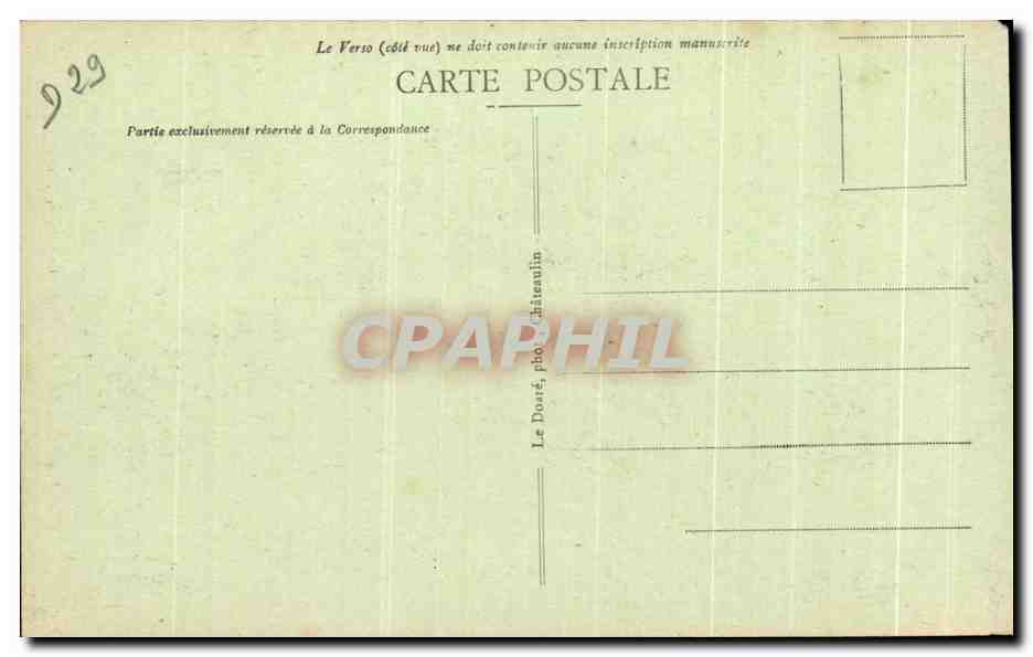 CPA Camaret sur Mer La Grande Grotte — Rückseite