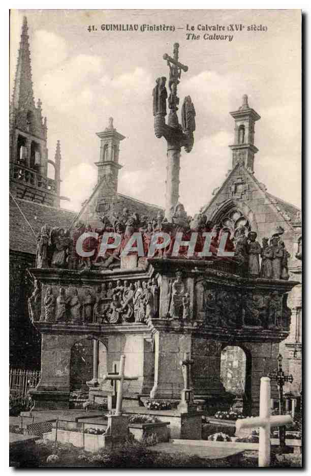 CPA Guimiliau Le Calvalre The Calvary