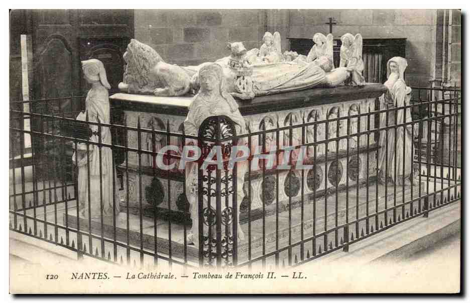 CPA Nantes La Catb=hedrale Tombeau de Francois II