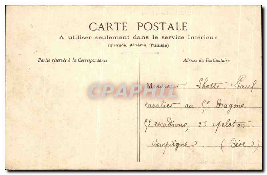 CPA Maubeuge Rue de France — Back
