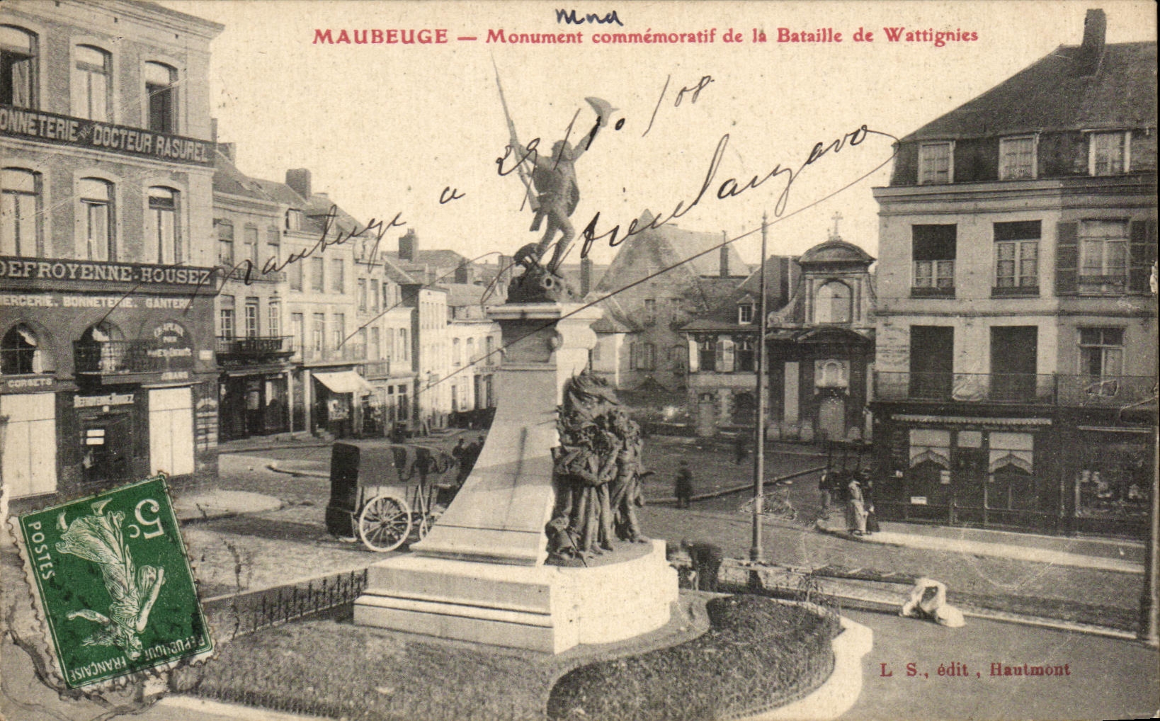 CPA Maubeuge Monument Commemoratif de la Bataille de Wattignies