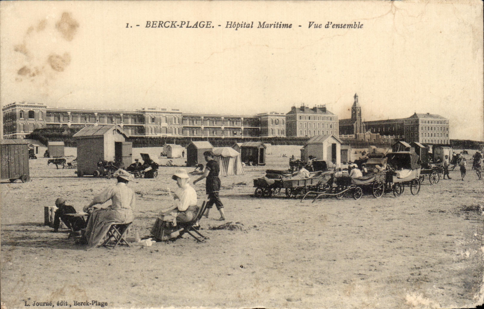 CPA Berck Plage Hopital Maritime Vue d'ensemble