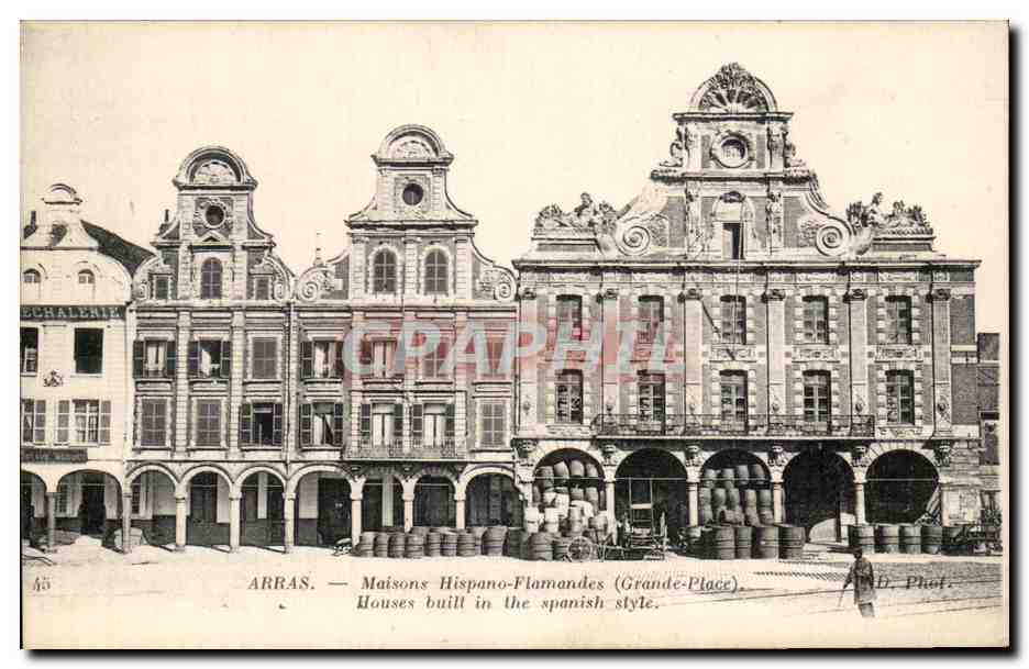 CPA Arras Maisons Hispano Flamandes Houses Buill in the Spanish