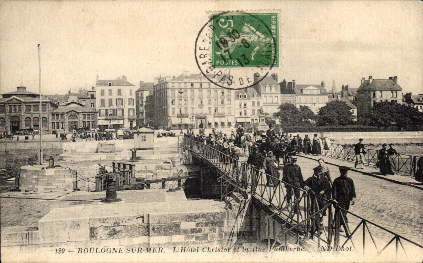 Boulogne-sur-Mer — L'Hôtel Christol et la Rue Paldherbe — ND Phol.