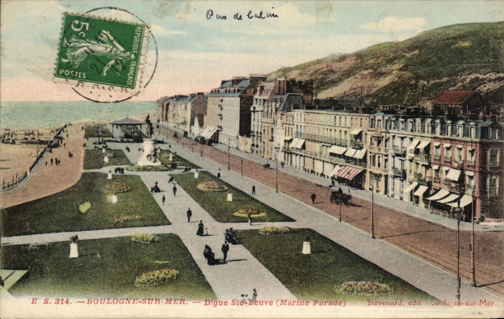 CPA Boulogne Sur mer Digue Ste Beuve Marine parade