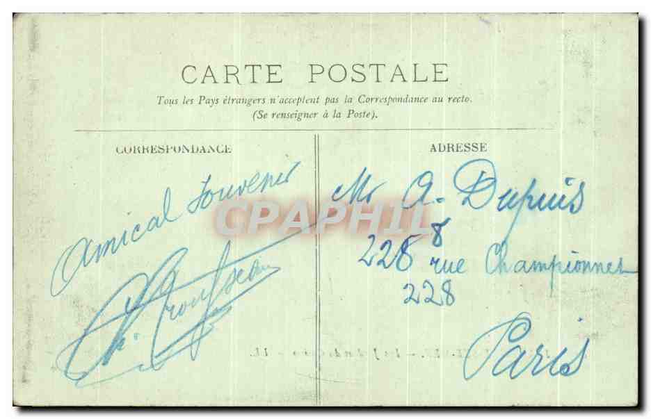 Boulogne-sur-Mer — De Tuinen van Het Casino — LL. — Achterkant