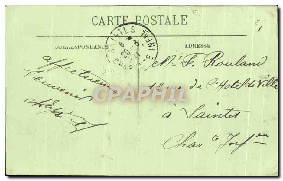 CPA Dieppe La Boulevard Aguado — Rückseite