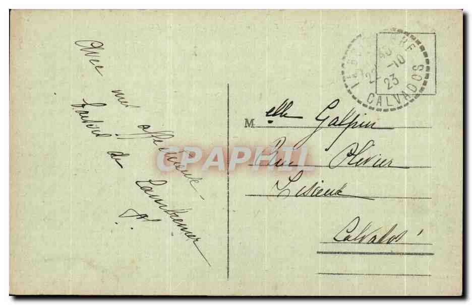 CPA St Aubin sur Algot par La Boissiere La Forge — Verso