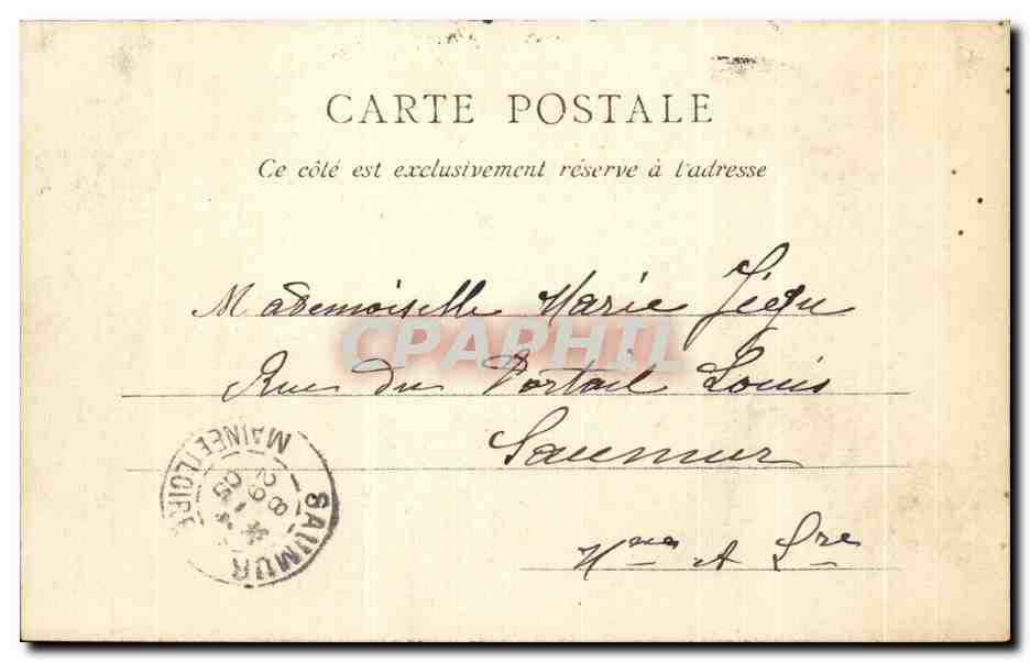 CPA La normandie Alencon Rue de Bretagne — Verso