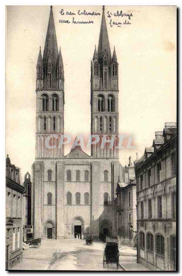 CPA Caen Abbaye aux hommes Facade