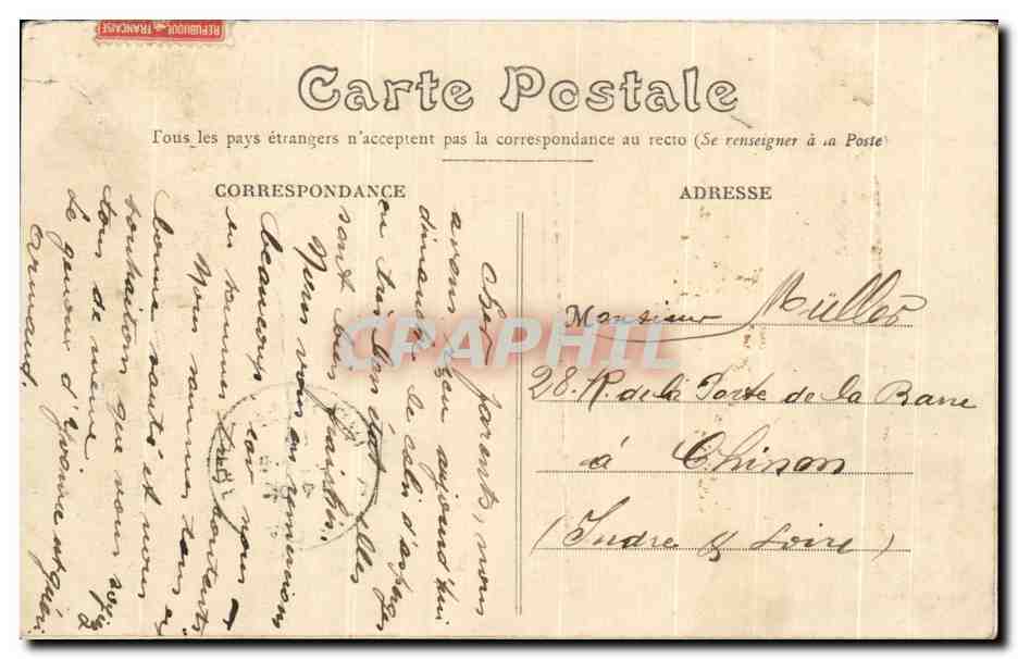 CPA Prrunay sous Ablis Viadue du Chemin de fer de l'Etat — Back