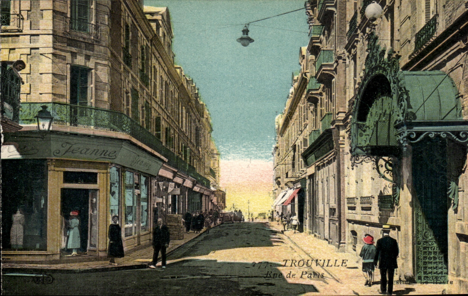 Rue de Paris — Trouville — Imp. Le Deley, Paris