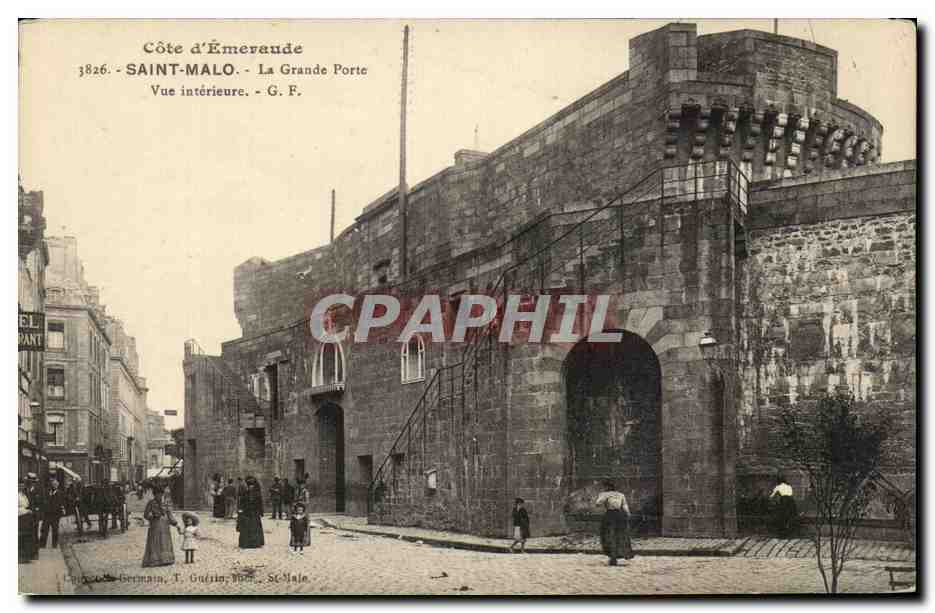Saint-Malo - La Grande Porte - Vue intérieure - G.F.
