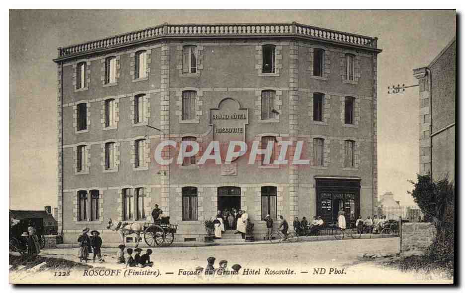 CPA Roscoff Facade du Grand Hotel Roscovite