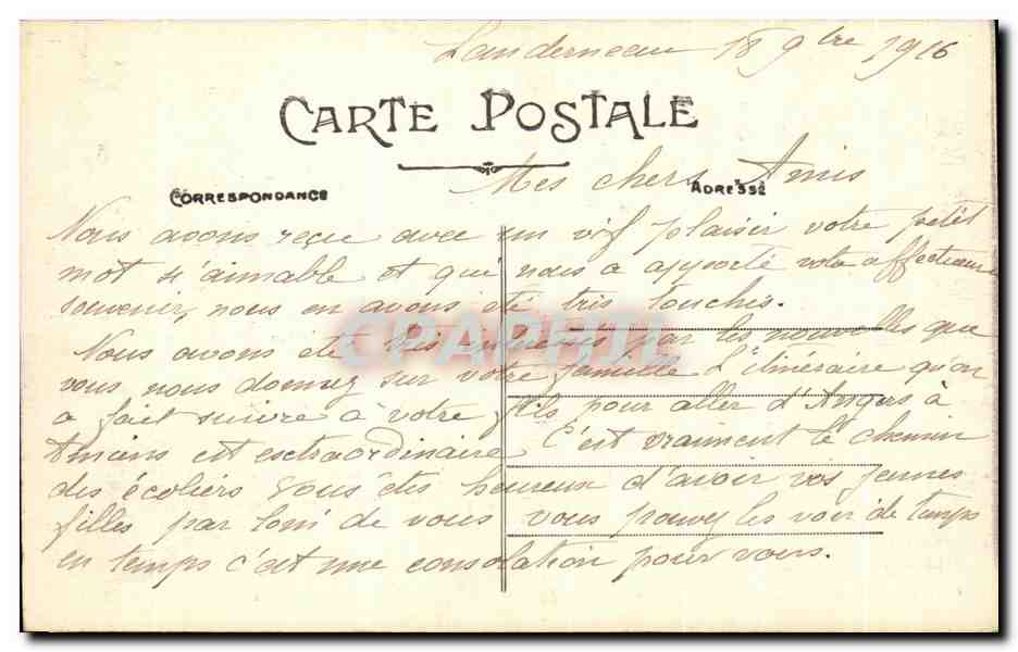 CPA Environs de Landerneau La foret de la Grand Palud La Maison de l'ingenieur Pierre et le moulin — Rückseite