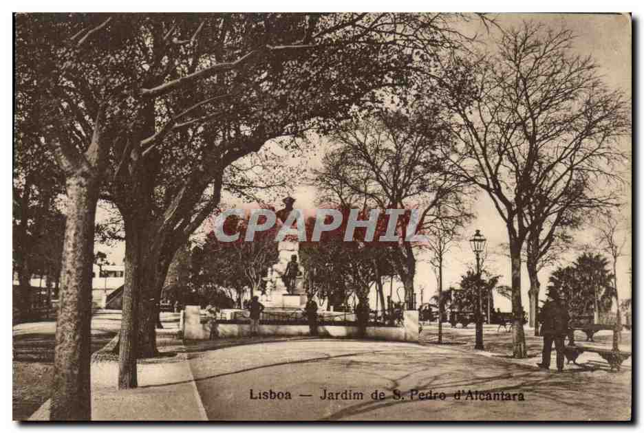 CPA Lisboa Jardin de S Pedro d'Aicantara
