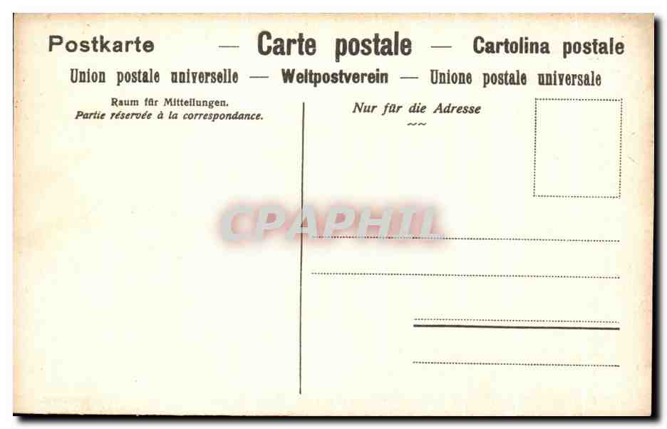 CPA Bern Blick auf Stadt and Kirchenfeldbrucke Vom Munster aus Unionpostkarte — Rückseite
