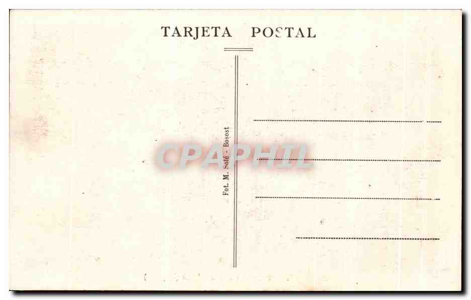 CPA Bosost Plaza Valle de Aran — Verso