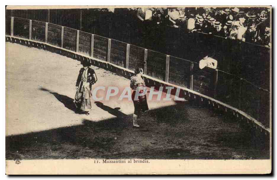 CPA Mazzantini al Brindis Corrida Taureau Torros
