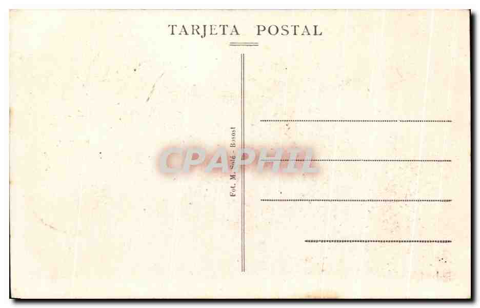 CPA Portillon Cuarrel Carabineros Valle de Arain — Back