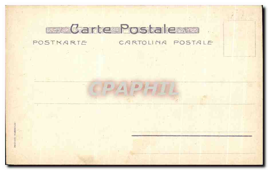 Nestlé — annonce de naissance avec bébé dans un canot porté par des lutins — éditeur Nestlé, n° de série non visible — Verso