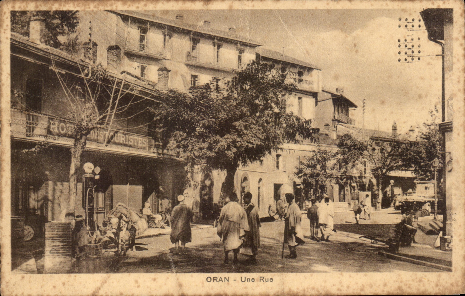 CPA Oran Une Rue Hotel des Touristes