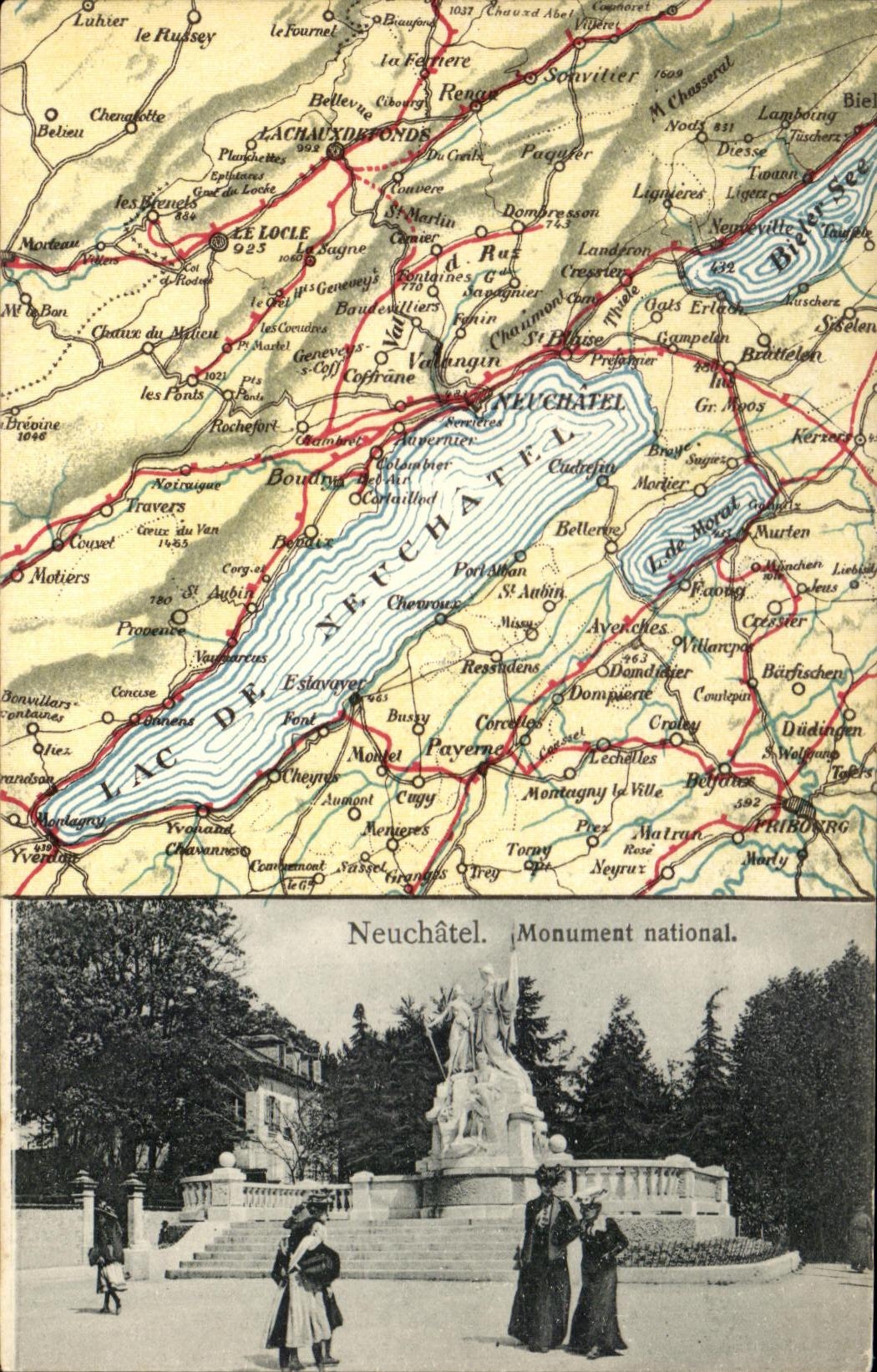 CPA Neuchatel Monument National