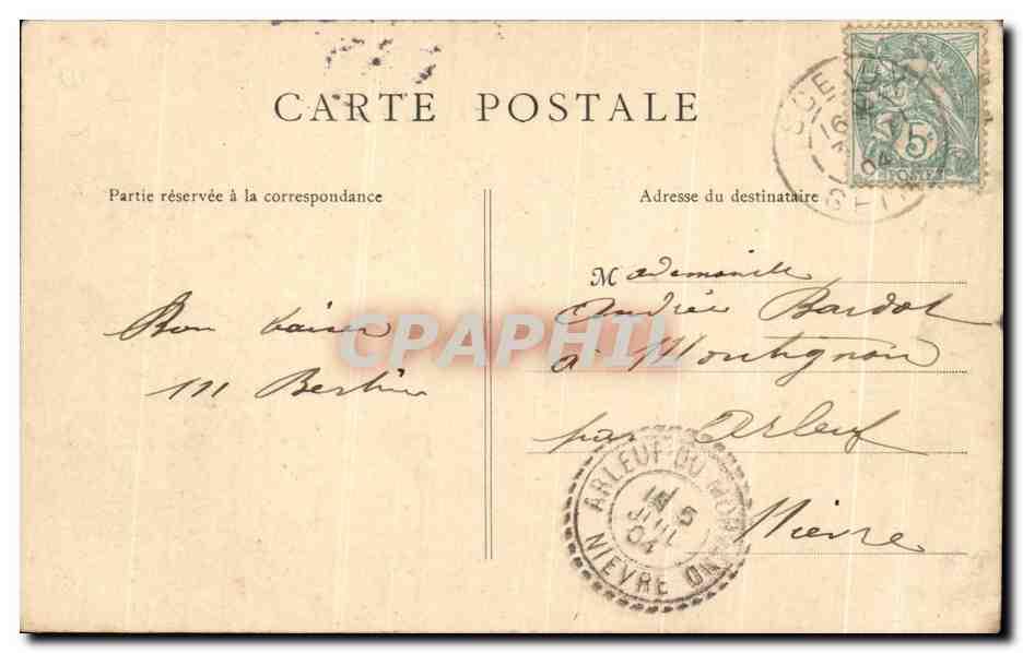 CPA Sceaux L'Hotel de ville — Rückseite