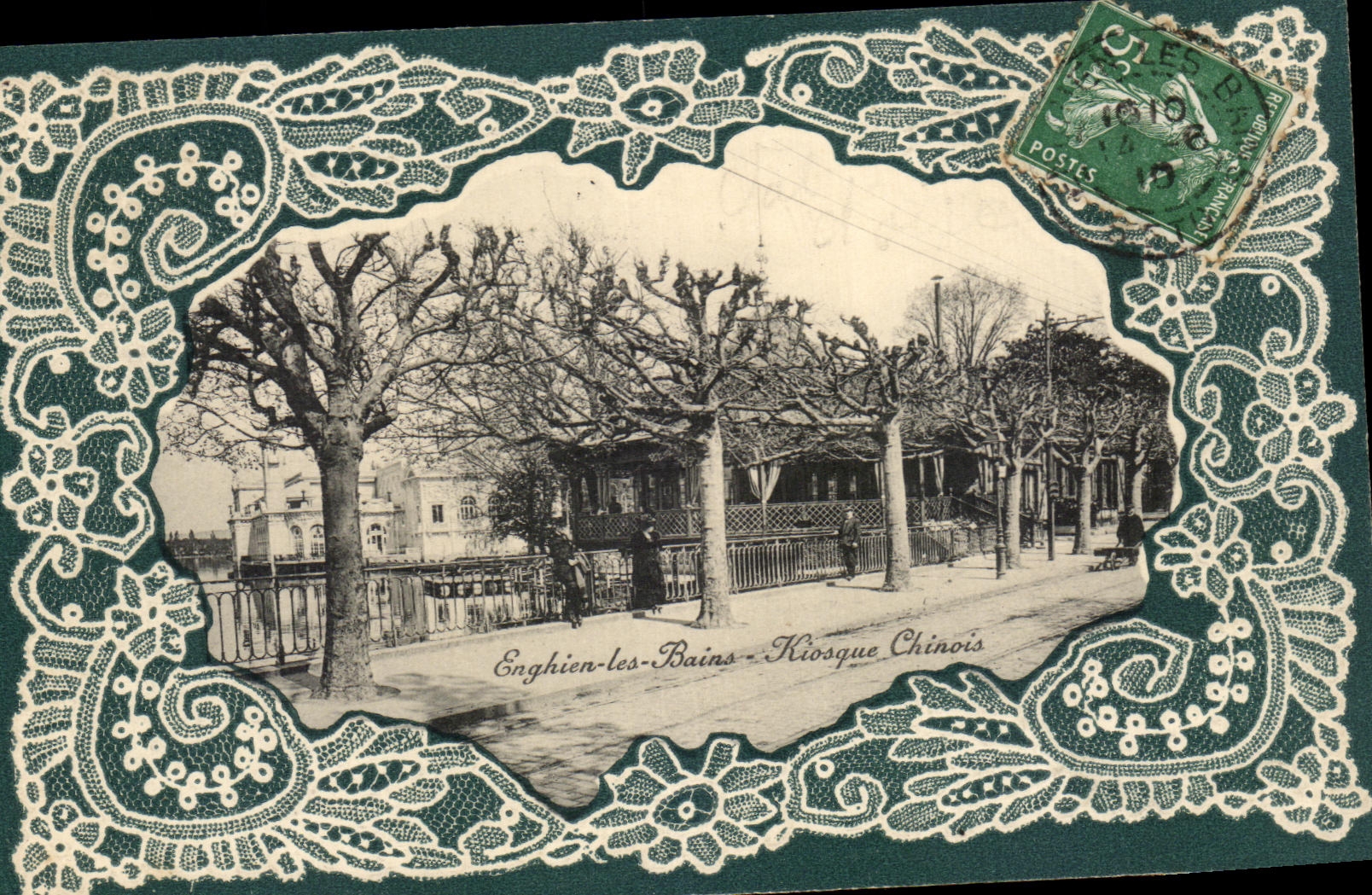 Enghien-les-Bains - Quiosco Chino — Edición Dehen, Hotel de la Gare - Anverso