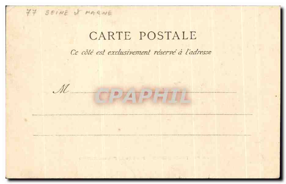CPA La Ferte Caucher Pont de la Fausse Riviere — Verso