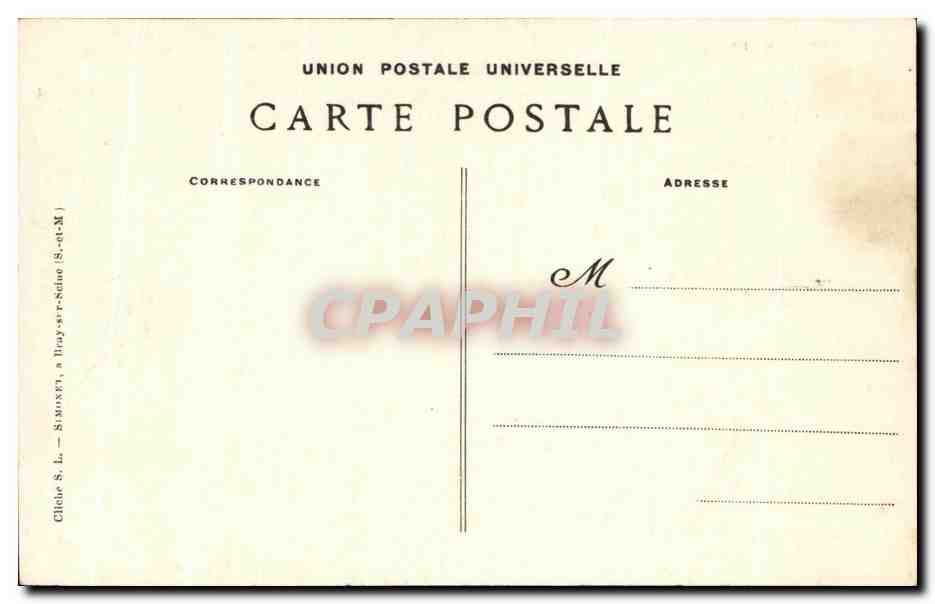CPA Mormant La Rue de Paris Boulangerie Facteur  — Rückseite