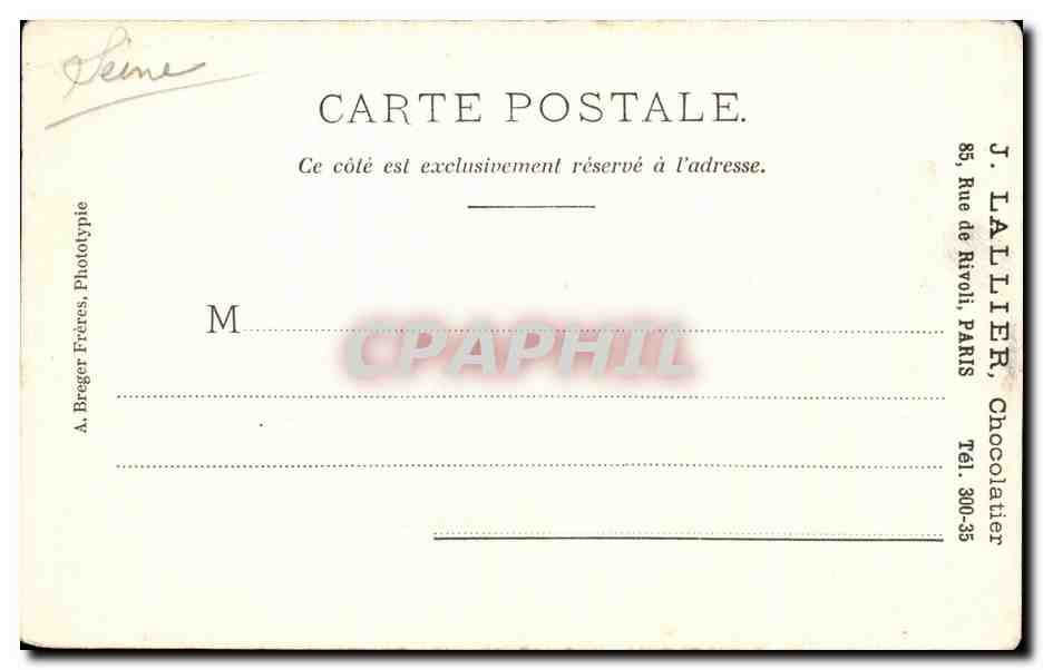 CPA Nanterre Rue Gambetta Enfants — Rückseite
