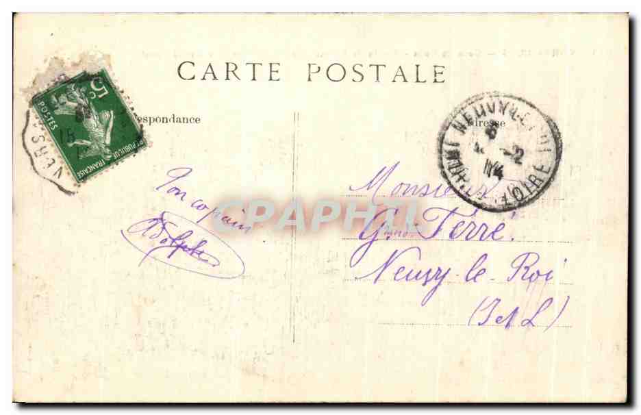 CPA Versailles Grand Eaux Bassin de Latone Le Tapis Vert Le Grad Canal — Verso