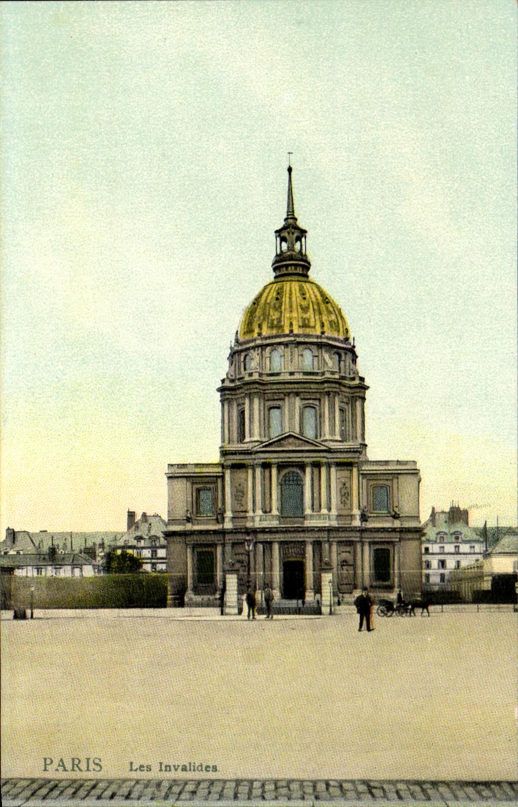 CPA Paris Les Invalides (carte toilee)