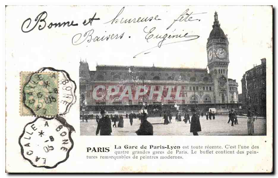 CPA Paris La Gare de Paris Lyon 