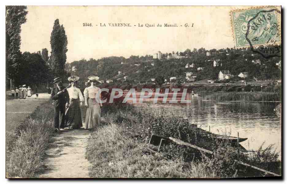 CPA La Varenne Le Quai du mesnil
