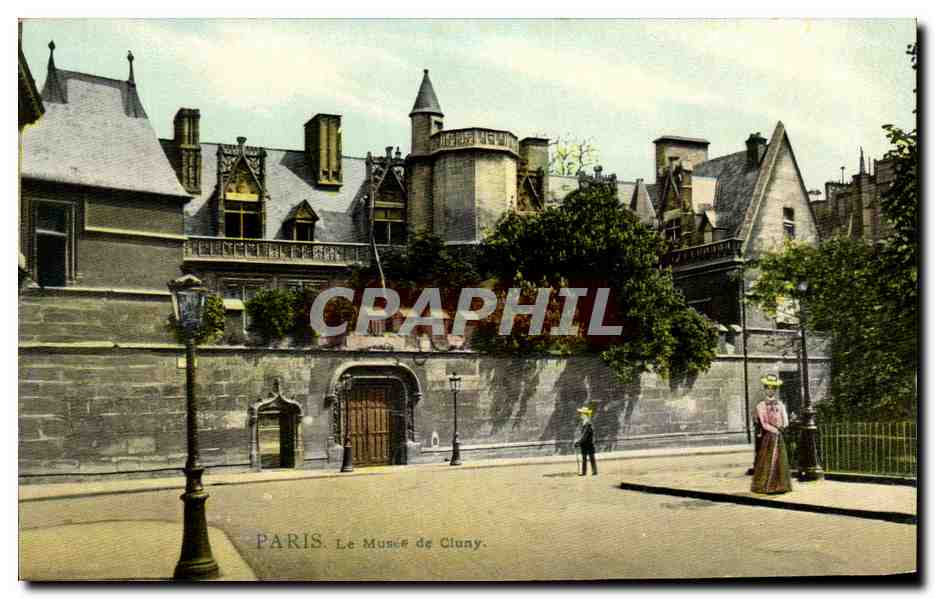 CPA Paris Le Muse de Cluny (carte toilee)