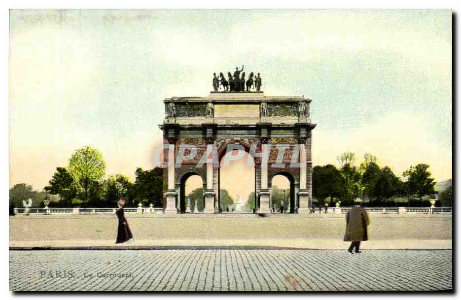 CPA Paris Le Carrousel du Louvre (carte toilee)