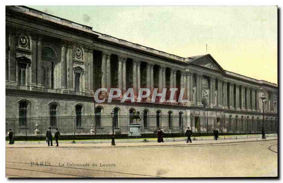 CPA Paris La Colonnade du Louvre (carte toilee)